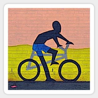 Boy On Bike #1d Sticker